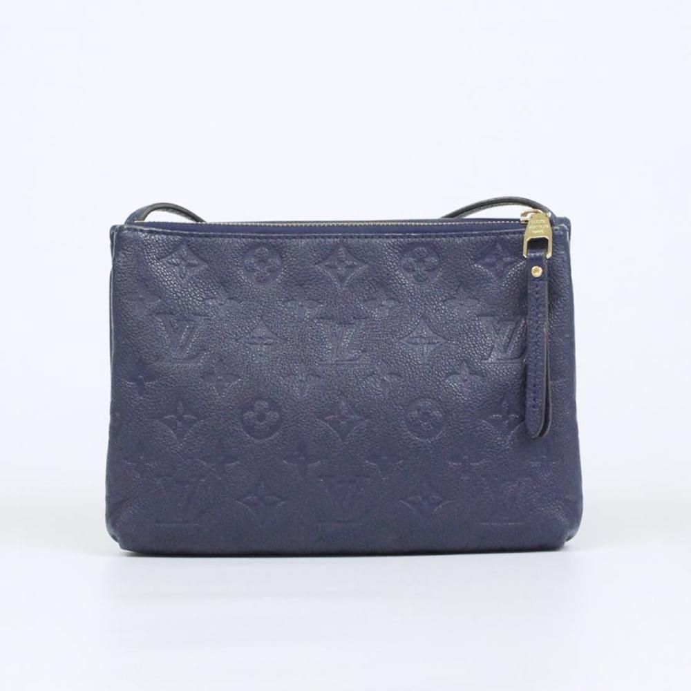 Louis Vuitton Twice Iris Shoulder Bag Amplant Leather Blue - Picture 2 of 9